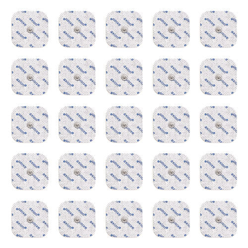 20 TENS Unit Electrode Pads 2x2 in with 3.5mm snap connection
