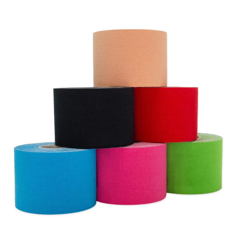 6 Rolls of Kinesiology Tape - Uncut - Multicolor