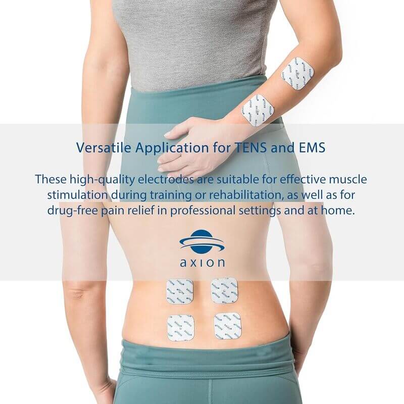 20 TENS Unit Electrode Pads 2x2 in with 3.5mm snap connection